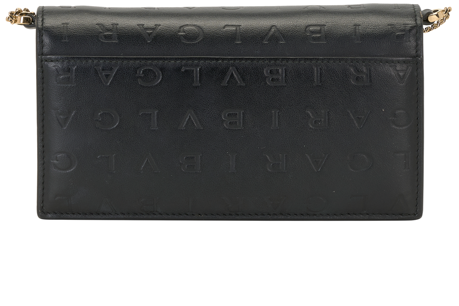 Logo Infinitum Wallet On Chain, &pound;290, Handbags, Black, Leather, Back view